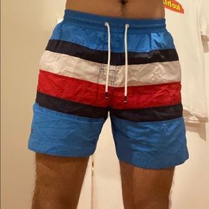 Fourth of July 4th Red white and blue Tommy Hilfiger bathing suit.